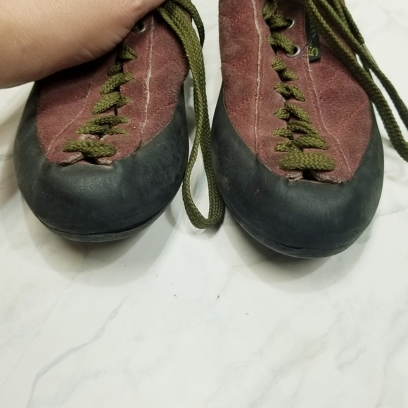 5.10 Five Ten Stealth C4 Men’s Climbing Shoes Red Green Black Size 7.5 - Picture 14 of 16